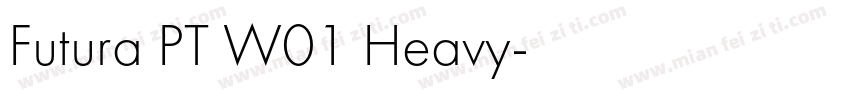 Futura PT W01 Heavy字体转换